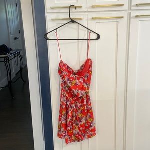 Express floral mini dress